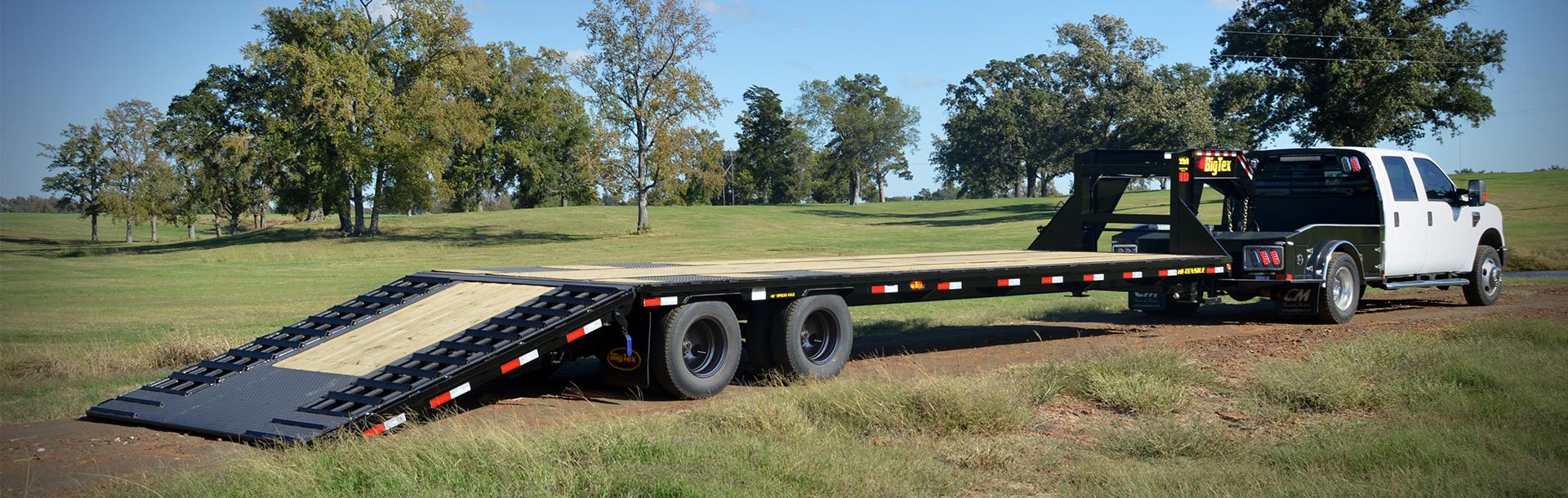 Big Tex 22GNHDTS Tandem Dual Axle Gooseneck Hydraulic Dovetail Trailer