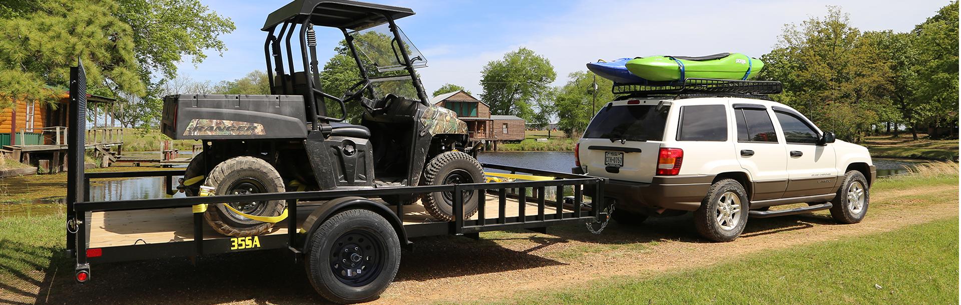 Big Tex 35SARSX Single Axle ATV Trailer, Utility Trailers