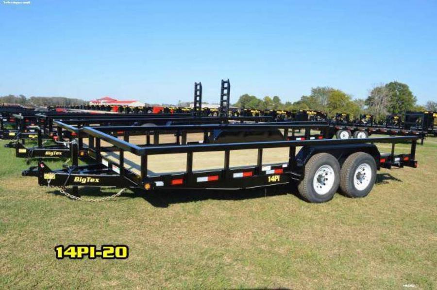 Trailer World 18ft Heavy Duty PipeTop Equipment Hauler, Equipment