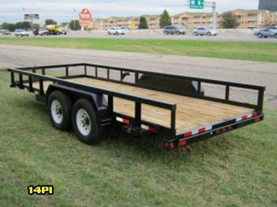 Trailer World 18ft Heavy Duty PipeTop Equipment Hauler, Equipment