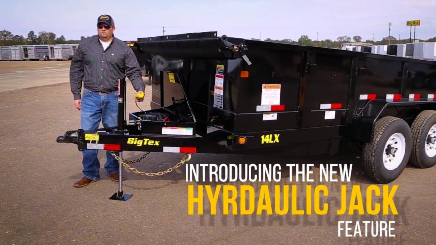 Trailer World NEW! Big Tex 14LX 14' Dump Trailer w/ HYDRAULIC JACK, Rollover Tarp, Combogate