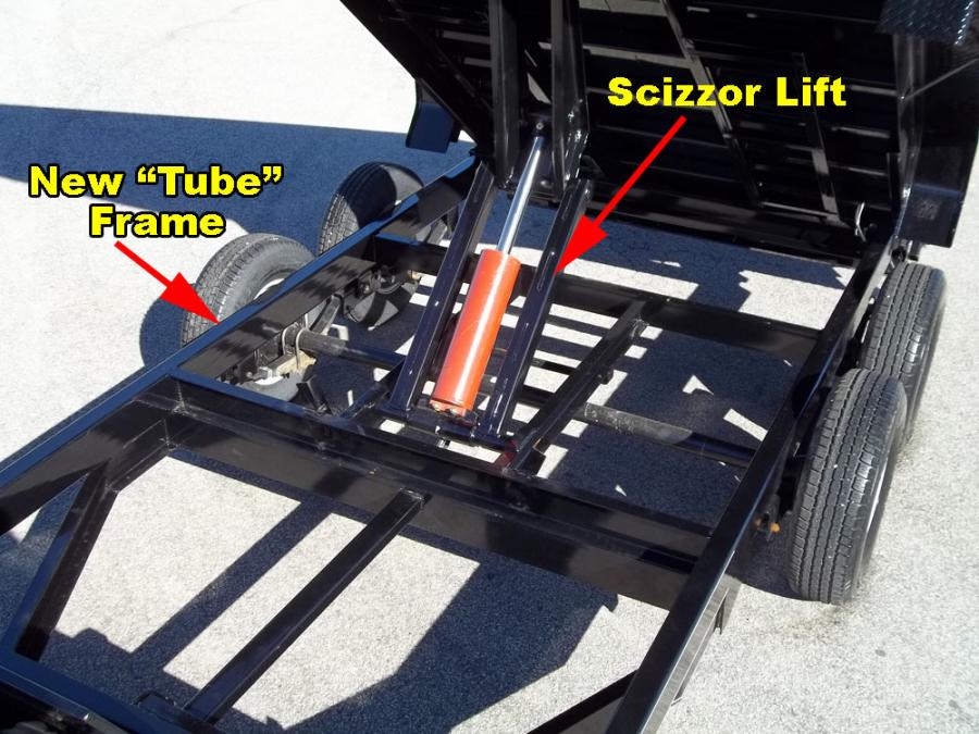 Trailer World NEW! Big Tex 14LX 14' Dump Trailer w/ HYDRAULIC JACK, Rollover Tarp, Combogate