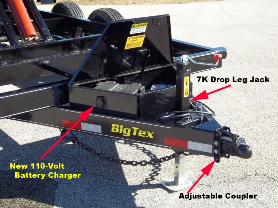 Trailer World NEW! Big Tex 14LX 14' Dump Trailer w/ HYDRAULIC JACK, Rollover Tarp, Combogate