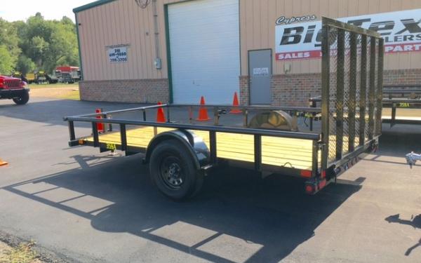 Big Tex 35sa 14rsx Single Axle Trailer W Side Ramp Gate